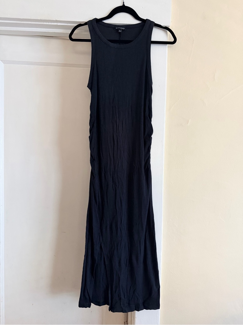 Beyond the Bump Black Sleeveless Midi Dress